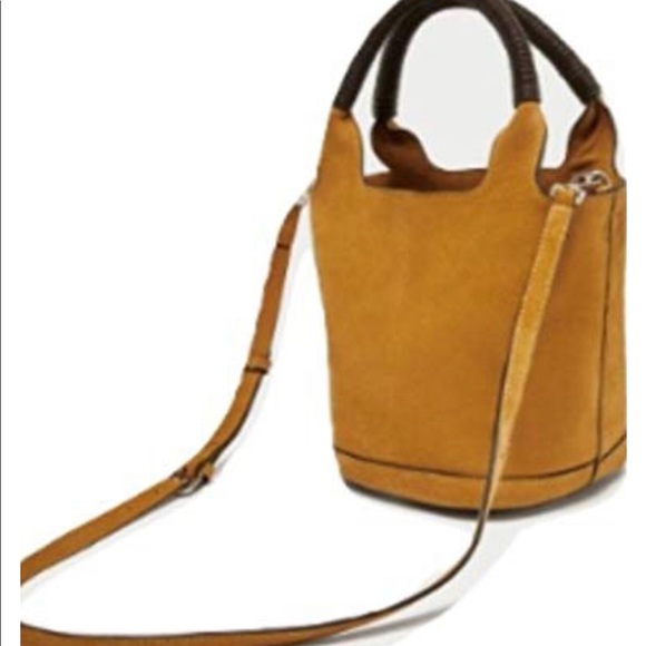 Zara Handbags - ZARA SPLIT SUEDE MIDI TOTE BAG